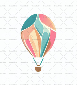 Verspielter Heißluftballon